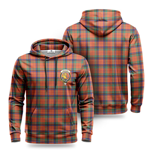 Nicolson Ancient Tartan Crest Hoodie 1500