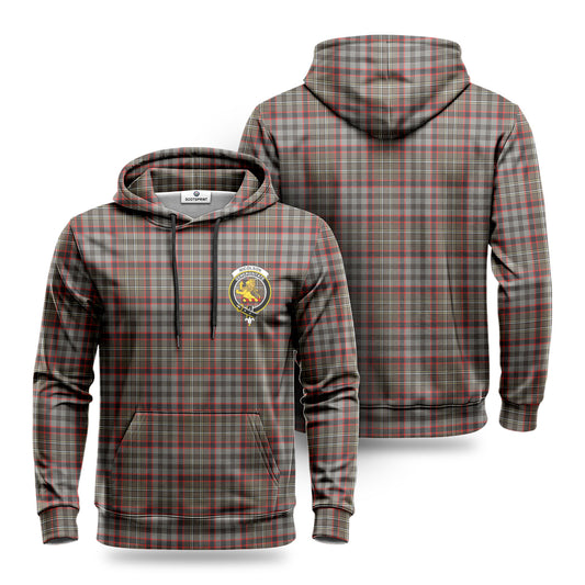 Nicolson Hunting Weathered Tartan Crest Hoodie 1500