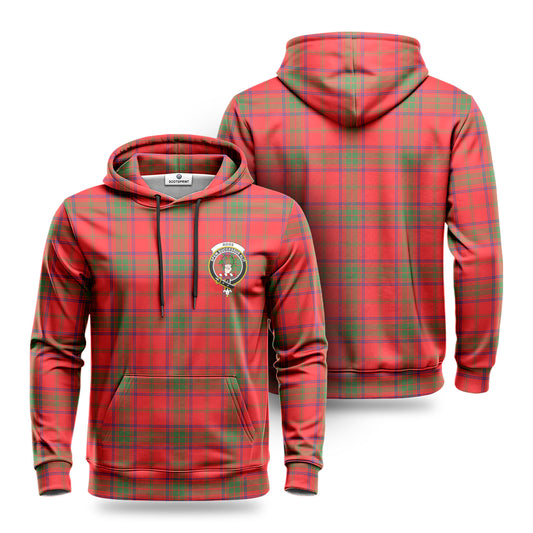 Ross Modern Tartan Crest Hoodie 1500