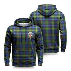 Smith Modern Tartan Crest Hoodie