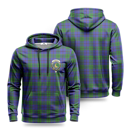 Strachan Tartan Crest Hoodie 1500