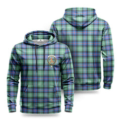 Sutherland Old Ancient Tartan Crest Hoodie