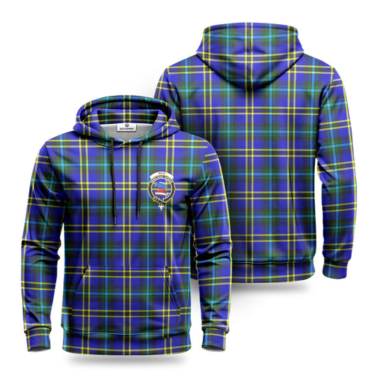 Weir Modern Tartan Crest Hoodie 1500