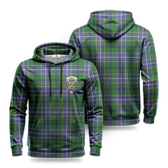 Wishart Hunting Tartan Crest Hoodie