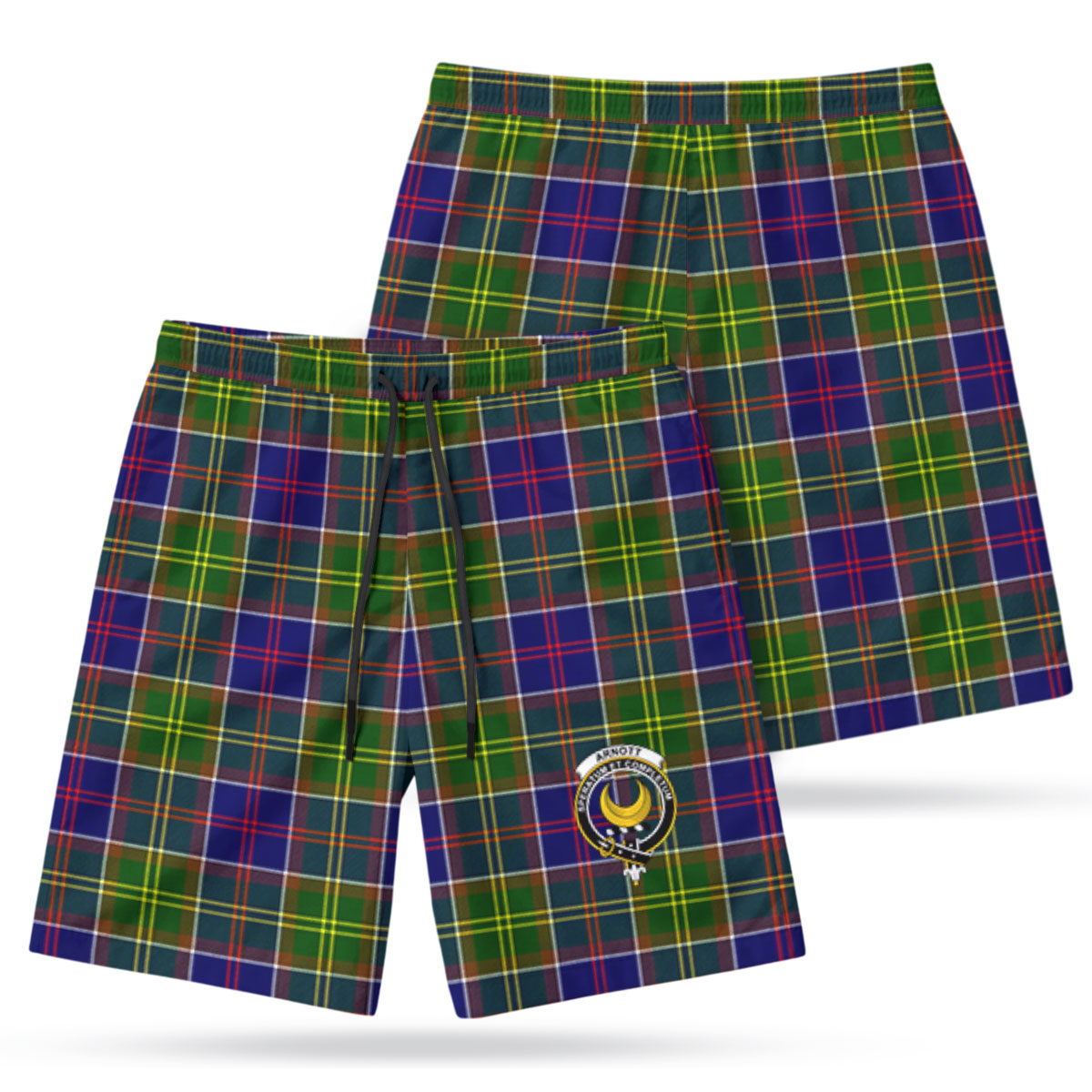 Arnott Tartan Crest Men's Beach Shorts
