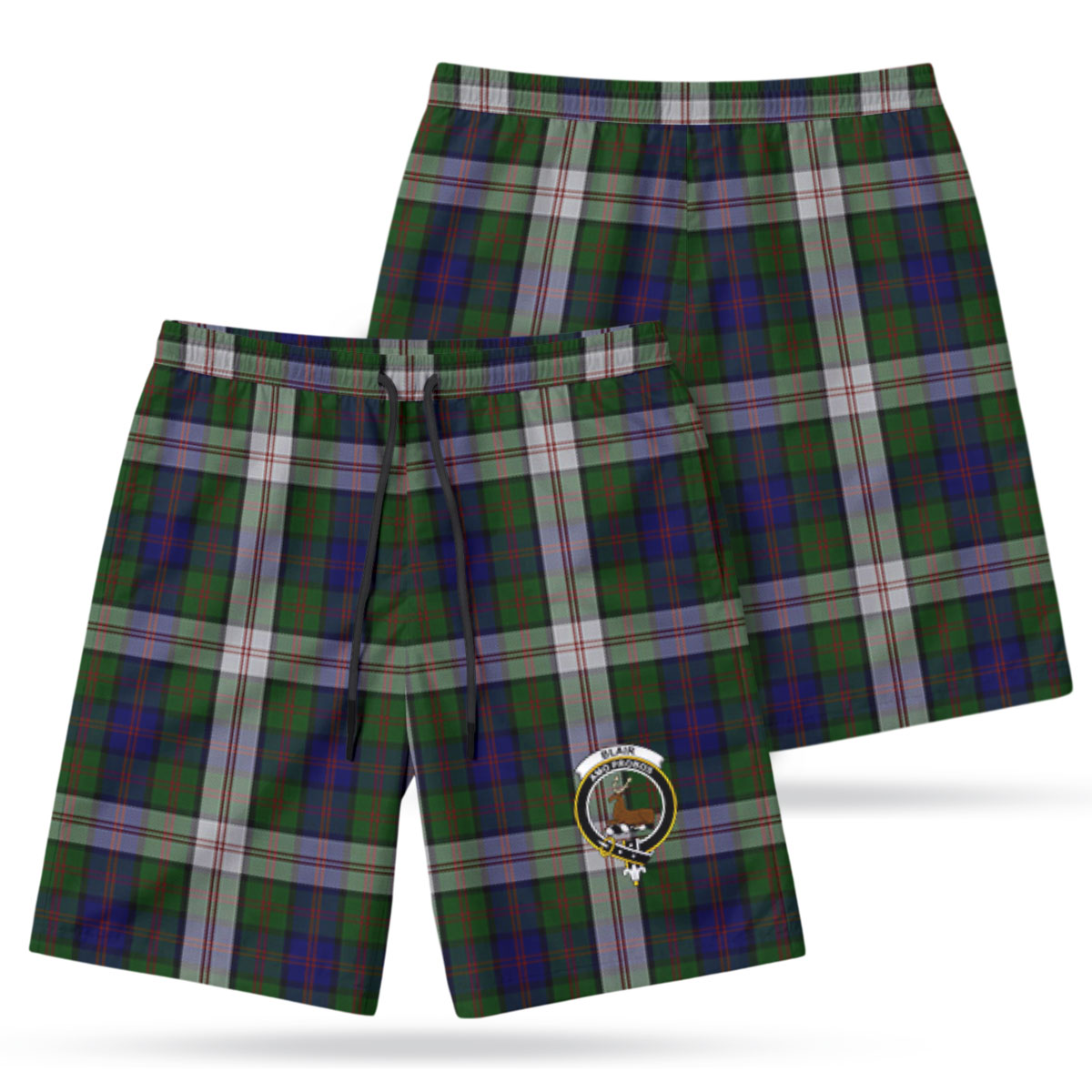 Blair Dress Tartan Crest Men's Beach Shorts