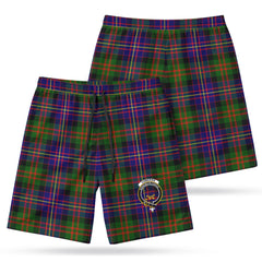 Cameron of Erracht Modern Tartan Crest Men's Beach Shorts