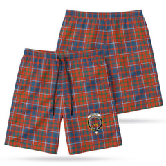 Cameron of Lochiel Ancient Tartan Crest Men's Beach Shorts