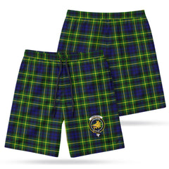 Campbell of Breadalbane Modern Tartan Crest Men's Beach Shorts