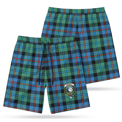 Campbell of Cawdor Ancient Tartan Crest Men's Beach Shorts