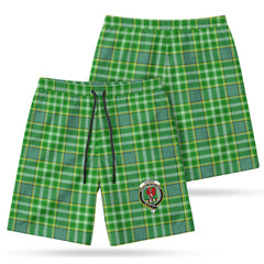Currie Tartan Crest Men's Beach Shorts