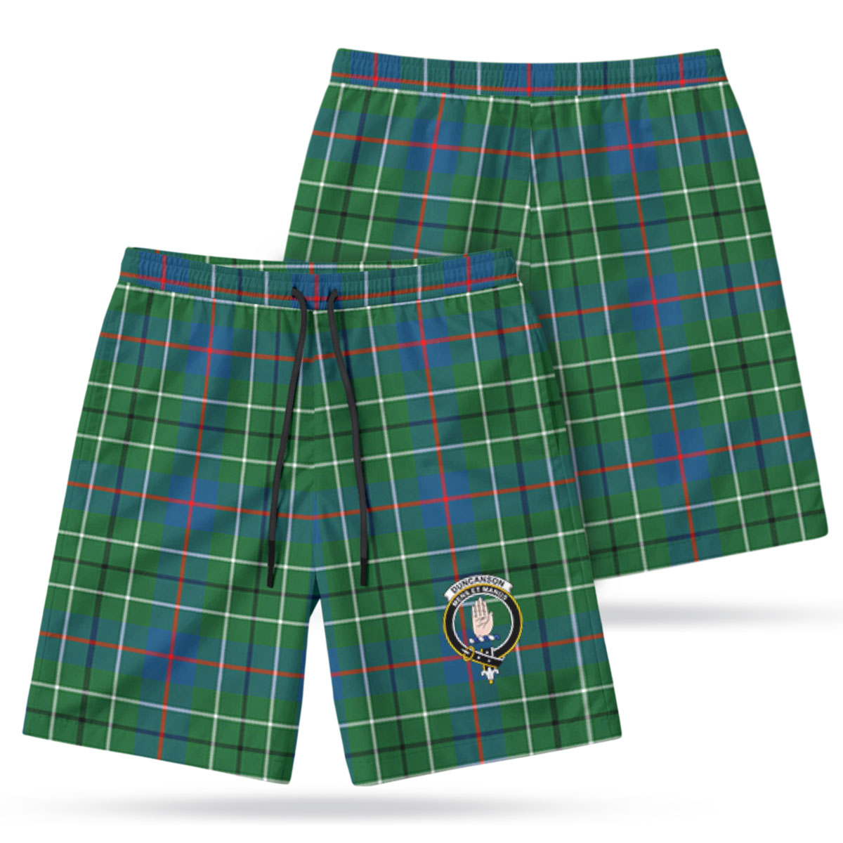 Duncanson Tartan Crest Men's Beach Shorts