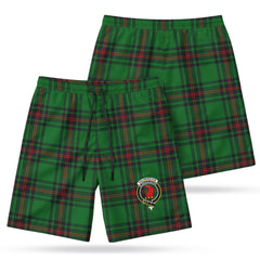 Halkerston Tartan Crest Men's Beach Shorts