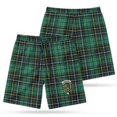 MacAlpine Ancient Tartan Crest Men's Beach Shorts