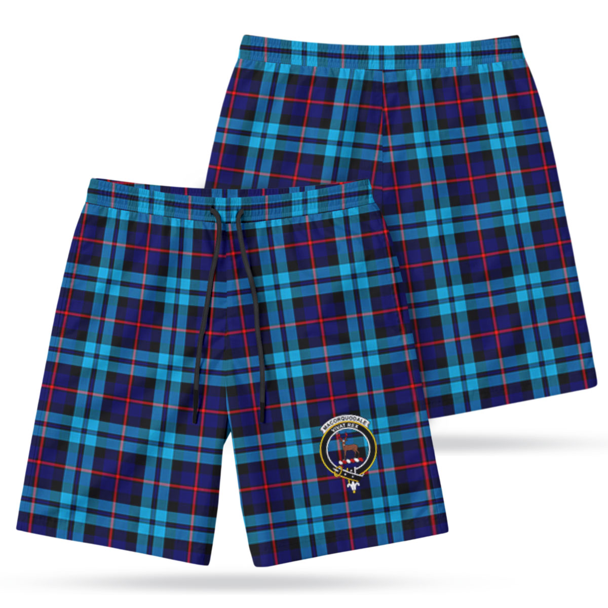 MacCorquodale Tartan Crest Men's Beach Shorts