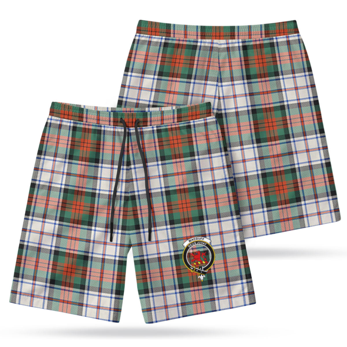 MacDuff Dress Ancient Tartan Crest Men's Beach Shorts