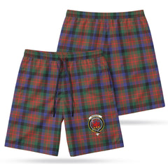 MacDuff Hunting Modern Tartan Crest Men's Beach Shorts