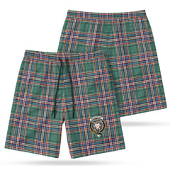 MacFarlane Hunting Ancient Tartan Crest Men's Beach Shorts