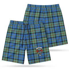 MacLeod of Harris Ancient Tartan Crest Men's Beach Shorts