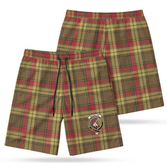 MacMillan Old Weathered Tartan Crest Men's Beach Shorts