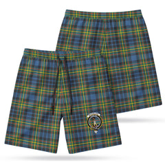 McClellan Ancient Tartan Crest Men's Beach Shorts