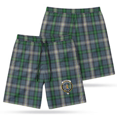 McDowell (MacDowell) Tartan Crest Men's Beach Shorts