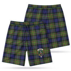 McLaren Modern Tartan Crest Men's Beach Shorts