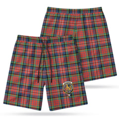 McPherson Ancient Tartan Crest Men's Beach Shorts