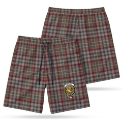 Nicolson Hunting Weathered Tartan Crest Men's Beach Shorts