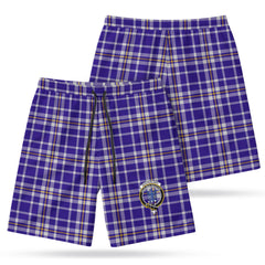 Ochterlony Tartan Crest Men's Beach Shorts