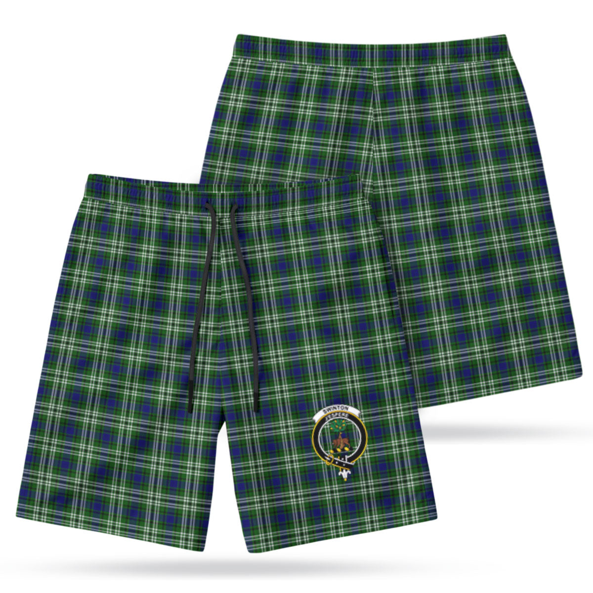 Swinton Tartan Crest Men's Beach Shorts