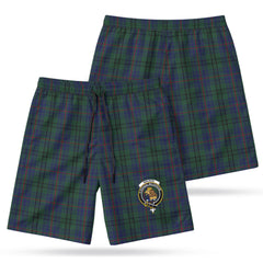 Walker Hunting Tartan Crest Men's Beach Shorts