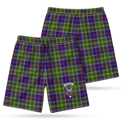 Whitelaw Tartan Crest Men's Beach Shorts