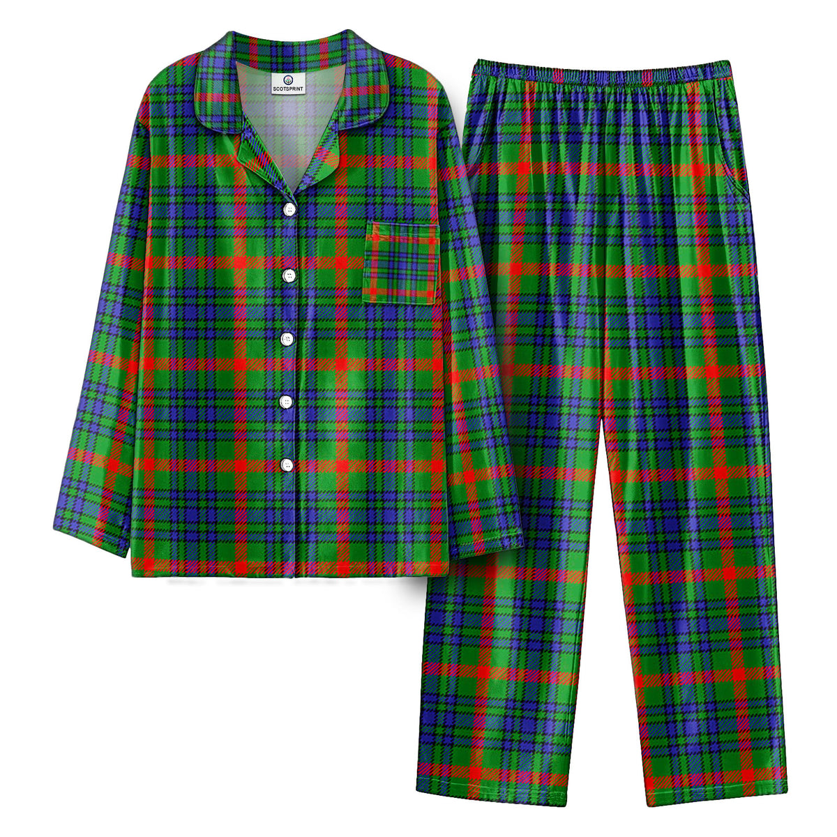 Aiton Tartan Pajama Set