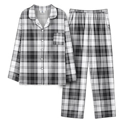 Douglas Grey Modern Tartan Pajama Set