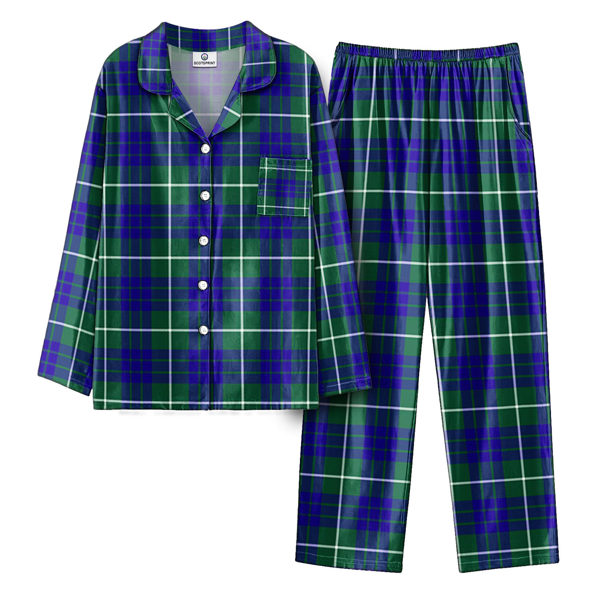 Hamilton Hunting Modern Tartan Pajama Set