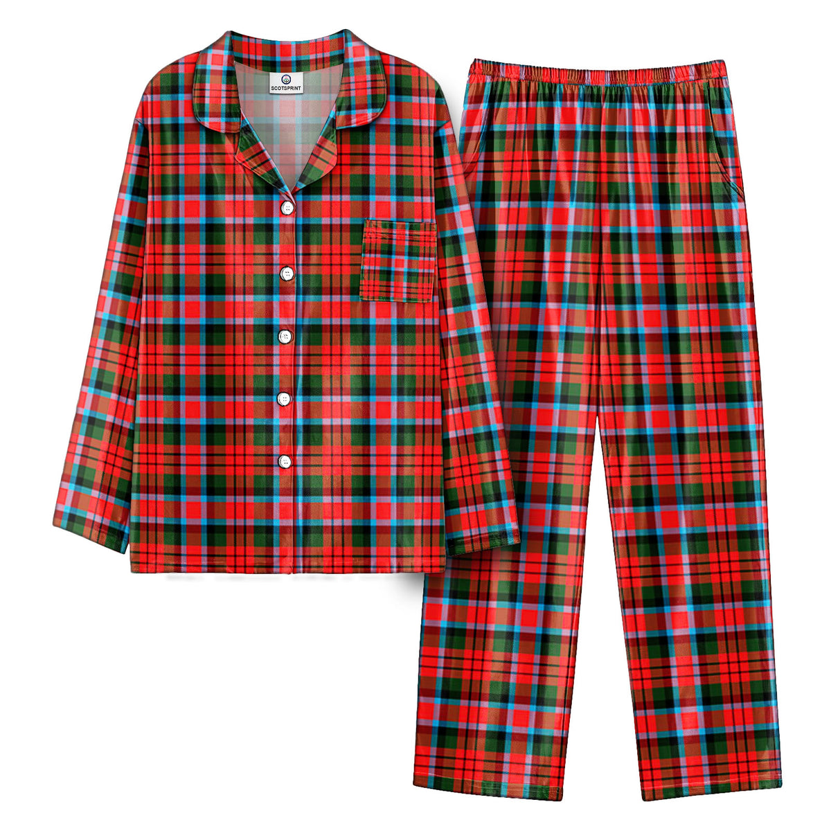 MacDuff Modern Tartan Pajama Set