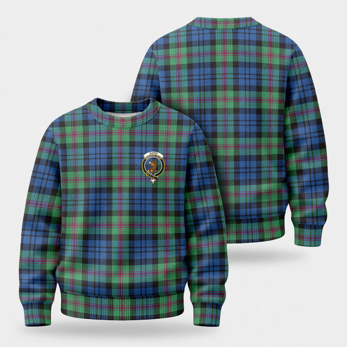 Baird Ancient Tartan Crest Sweater