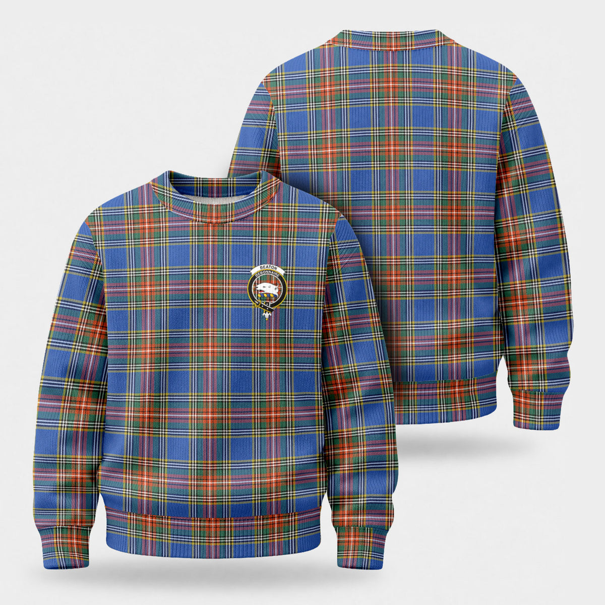 Beaton Ancient Tartan Crest Sweater