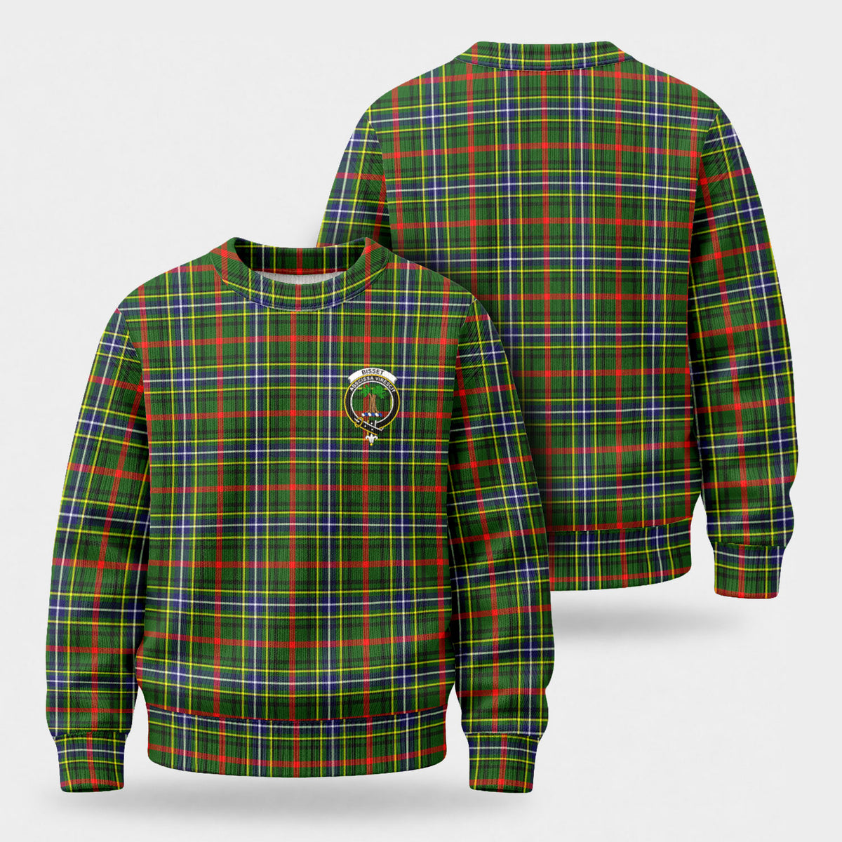 Bisset Tartan Crest Sweater