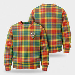 Buchanan Old Sett Tartan Crest Sweater