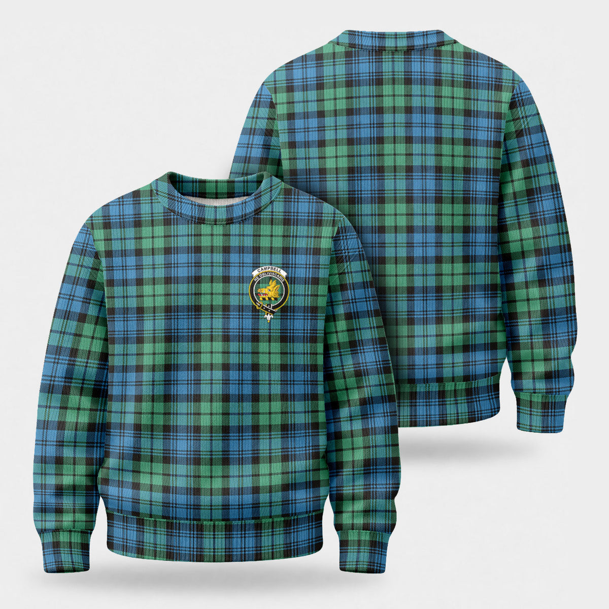 Campbell Ancient 01 Tartan Crest Sweater