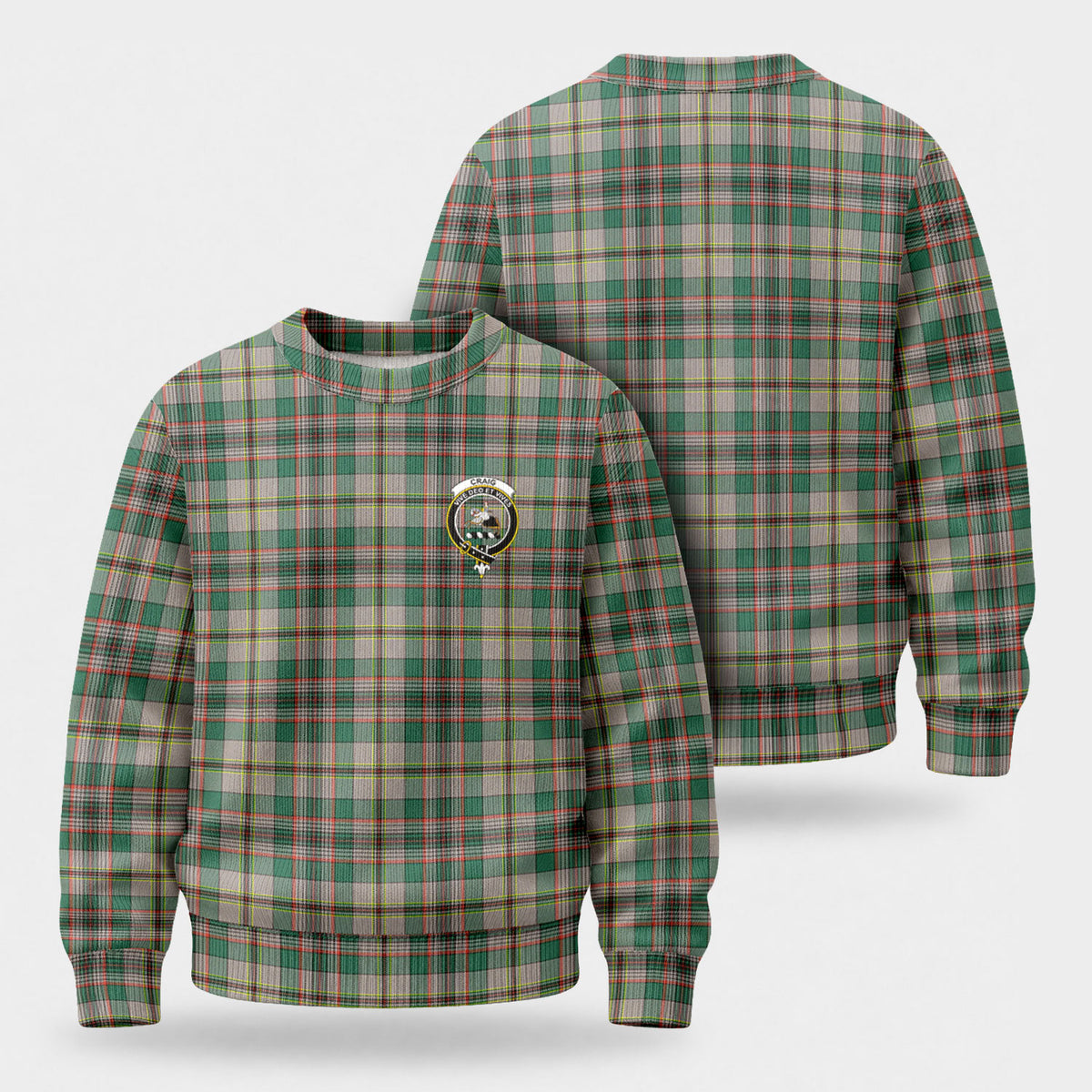 Craig Ancient Tartan Crest Sweater