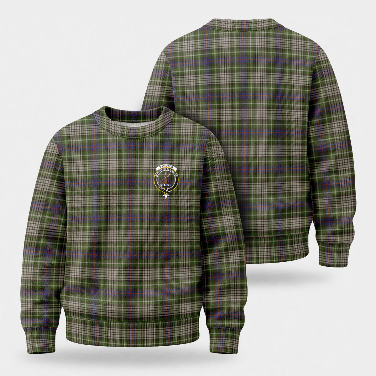 Davidson Tulloch Dress Tartan Crest Sweater