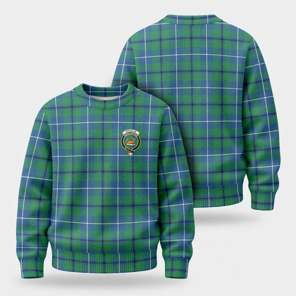 Douglas Ancient Tartan Crest Sweater