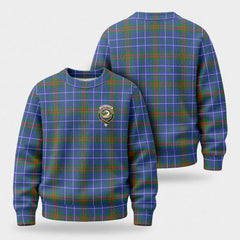 Edmonstone Tartan Crest Sweater