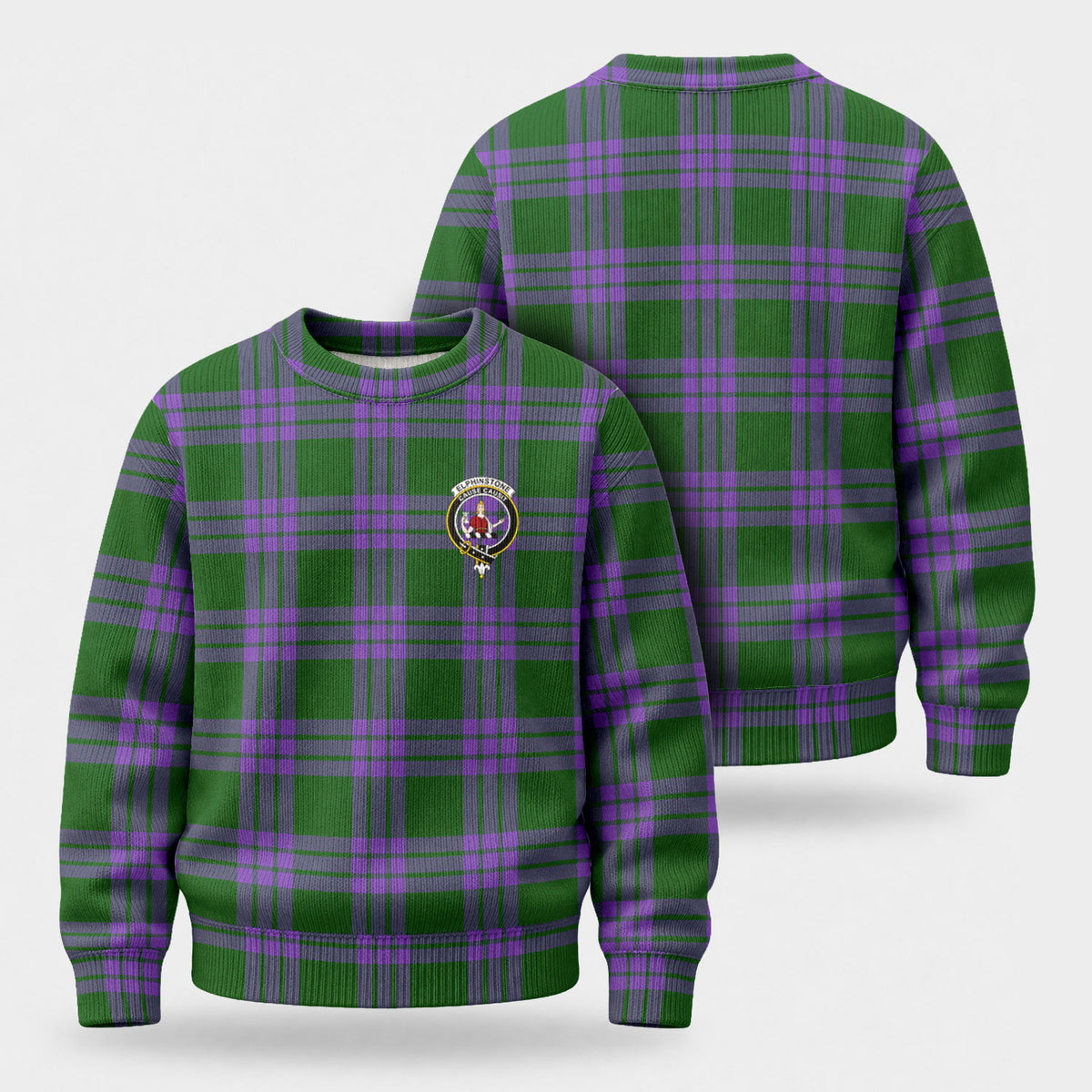 Elphinstone Tartan Crest Sweater