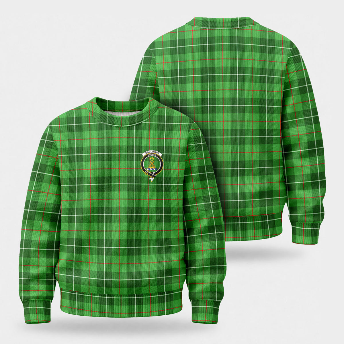 Galloway District Tartan Crest Sweater