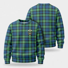 Gordon Ancient Tartan Crest Sweater