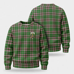 Gray Hunting Tartan Crest Sweater